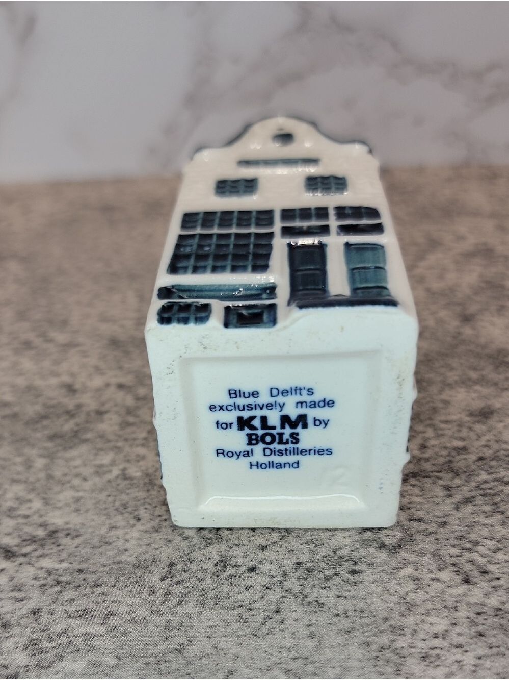 Vintage BOLS KLM delft blue #2 Royal Distilleries Miniature Dutch bottle - Picture 7 of 10